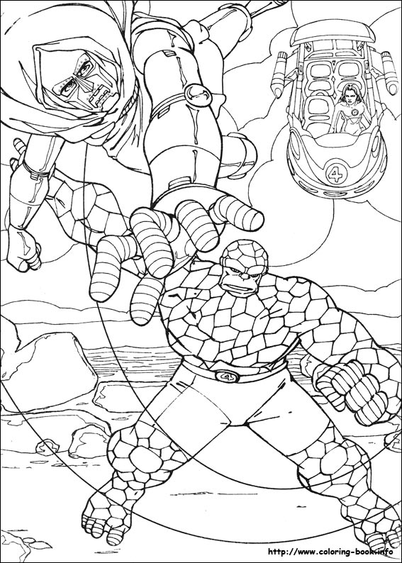 Fantastic Four coloring picture